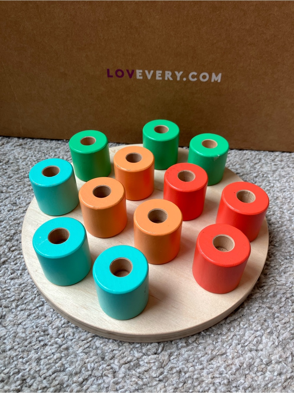 Lovevery Wooden Peg Board Toy - Adventure Play Kit - Complete